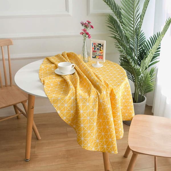 1 kpl 150 cm polyesteri-puuvillaa pyöreä pöytäliina