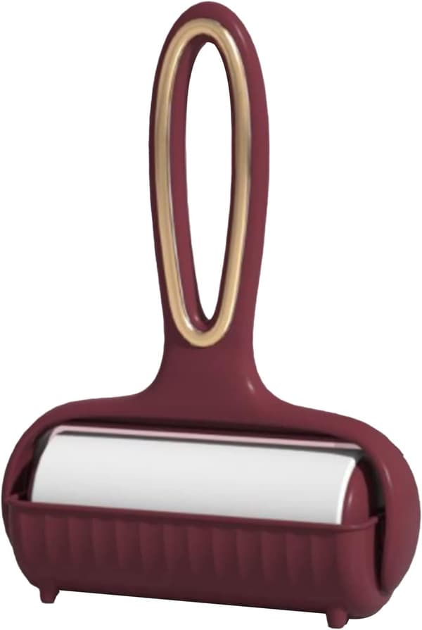 1 st (Röd) roller med 3 rullar papper, dammborttagare, kläder,