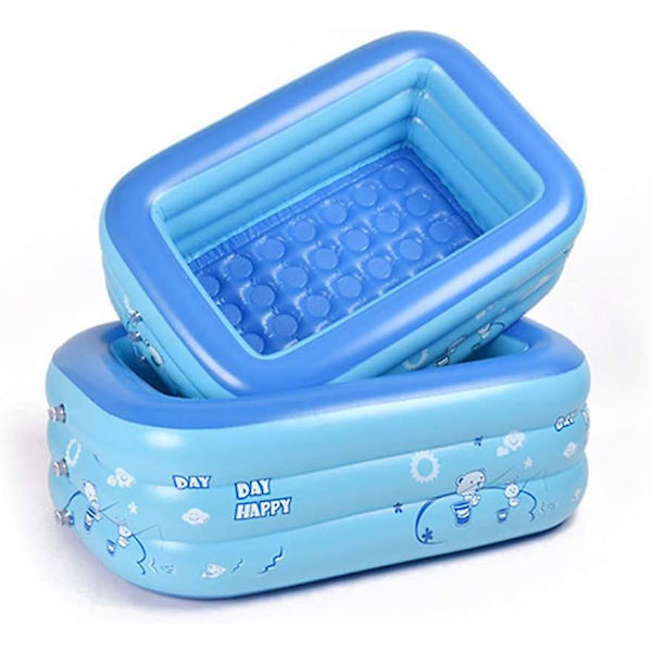 Uppblåsbar Babypool, Liten Simbassäng För Barn, Vikbar Pvc, Rektangulär, Familjedusch, Handfat, Bärbar Dusch, För Baby Och Barn, Storlek