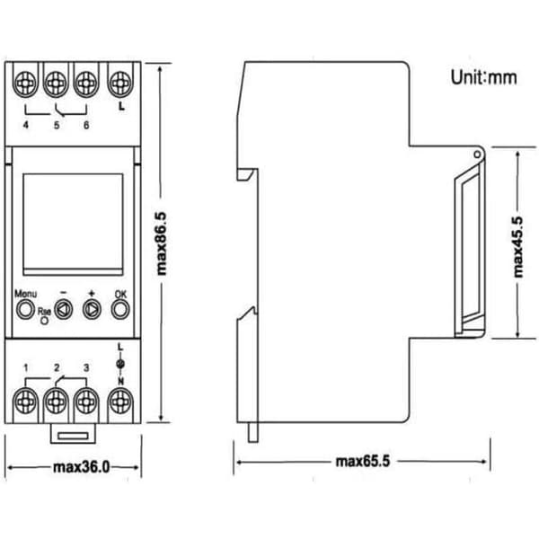 AHC822 Tokanals Timer, 220V Modulær Klokke, 7 Dager, 24 Timer, Programmerbar Bassengtimer, Elektronisk LCD Digital Bryter, Digital Klokke