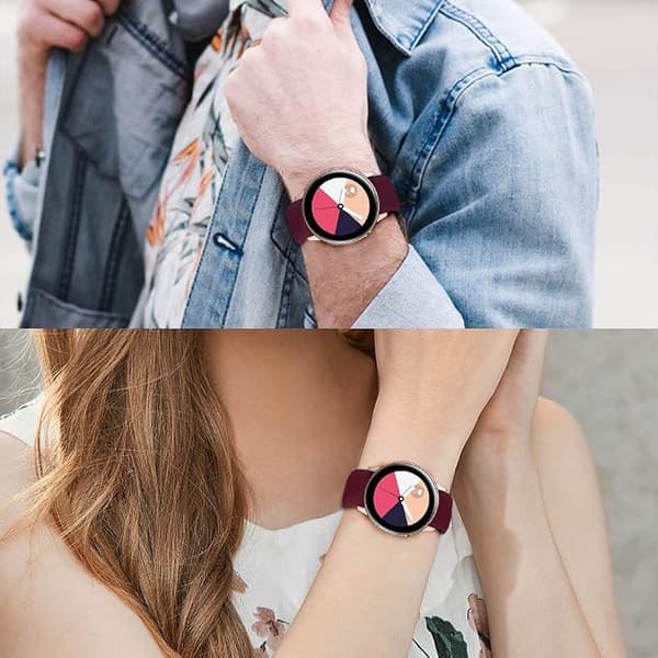 Rød Vind - Galaxy Watch Active/Active2 40mm/44mm Klokkereim