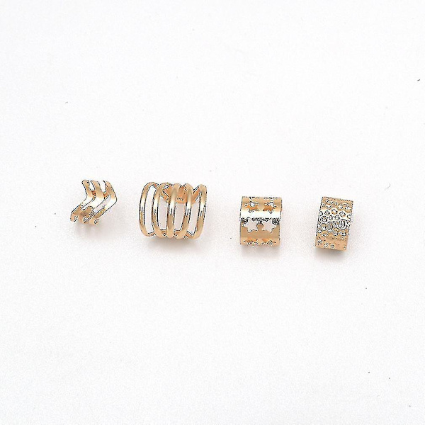 4 stk. Hule Pentagram Pile Hætteclips i Guld til Bryllup