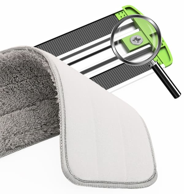 2 stykker husholdnings superabsorberende selvklæbende kludmoppe (93*12cm)