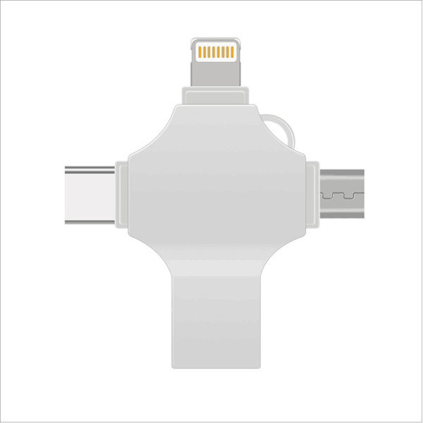 U-Disk Metall 4-i-1 Silver (16G-2.0)