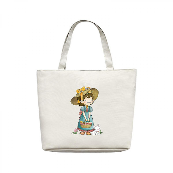 Toteväskor Små Canvas Tote (vit)