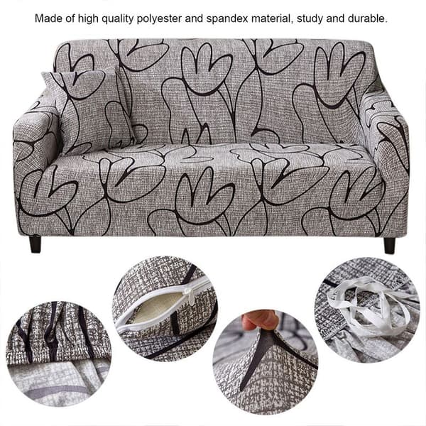 Soffaöverdrag Set Soffa Skydd Vattentät Elastisk Dammskyddande Soffaöverdrag Kudde Soffa Matta Skydd 180-235cm