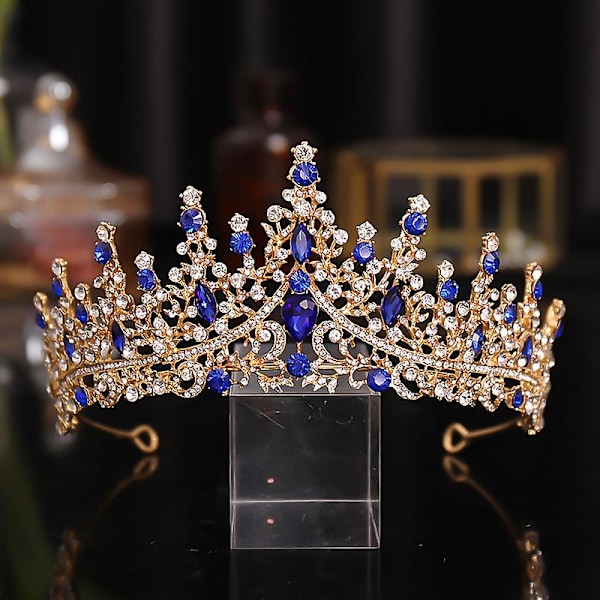 Krone Tiara Hårbånd Kvinders Rhinestone Bryllup Pageant Hårstyling Kroner Prom Hårtilbehør