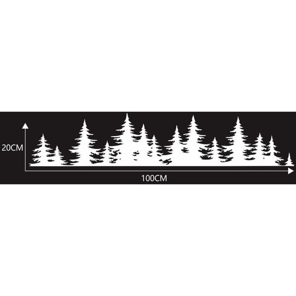 Forest Mountain View Northwest Bilsticker, Fönsterdekal, Universal (Vit)