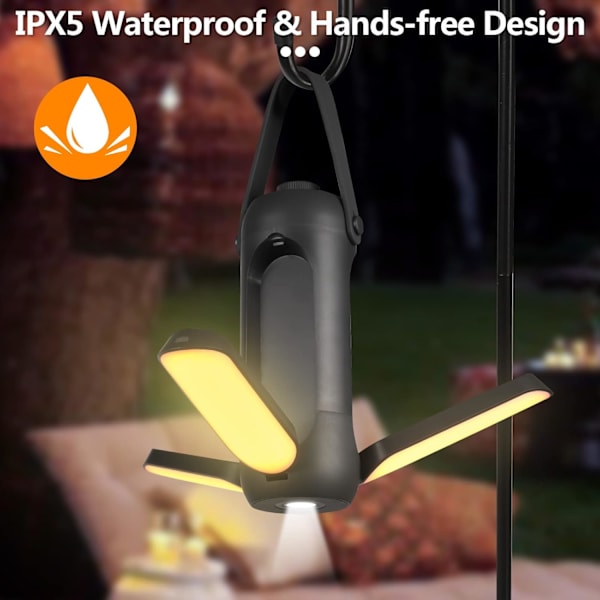 10000 mAh LED campinglampe, multifunksjons campinglampe