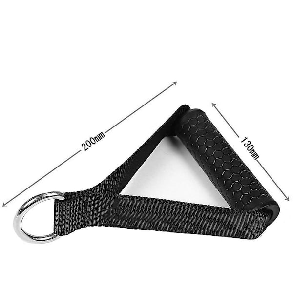 2 stk. Sekskantede Gummistang-Tilbehør for Kabelmaskiner, Motstandsbandhåndtak, Håndtak for Hjemmetrening, Treningsstudio, Treningsmaskintilbehør