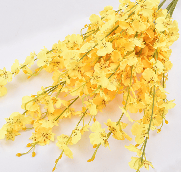5 st gula konstgjorda blommor,