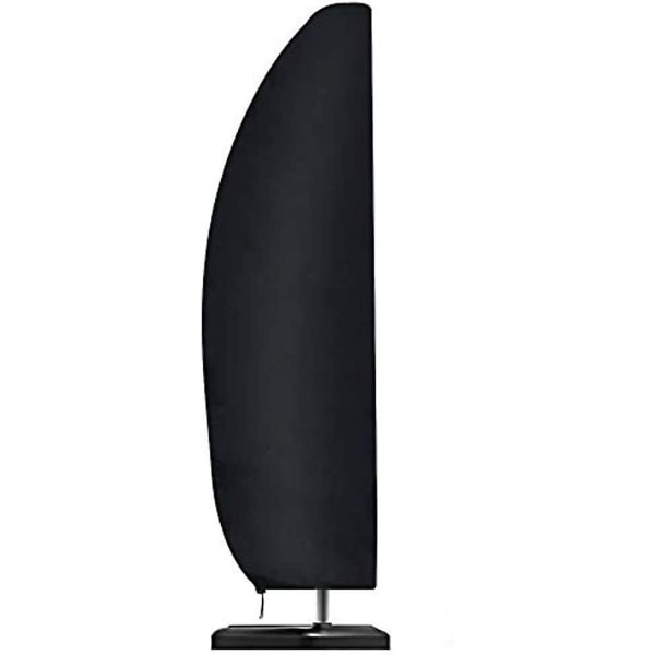Markis Solskydd 2-4m Bredd 210d Oxford Tyg Vattentät Dammskydd Svart 265x40/70/50cm