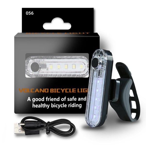 Bicycle Accessories Bike Tail Light USB Rechargeable Bike Tail Light (White)