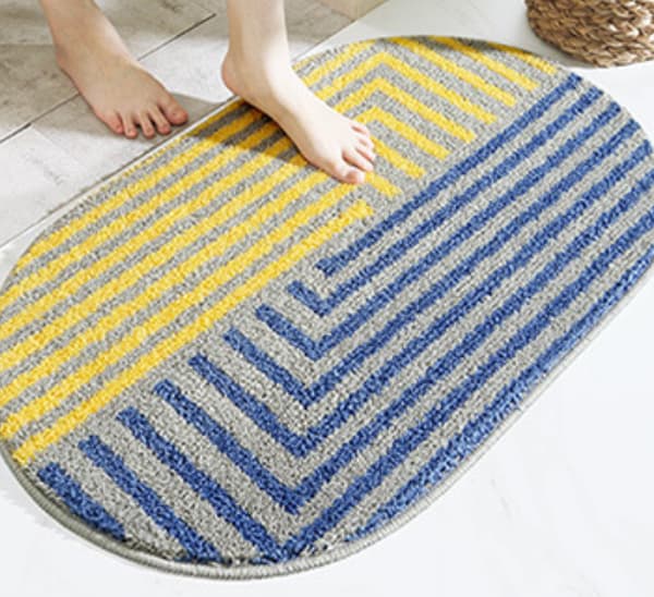 40*60cm Rymdstad Oval Badrumsmatta, Absorberande