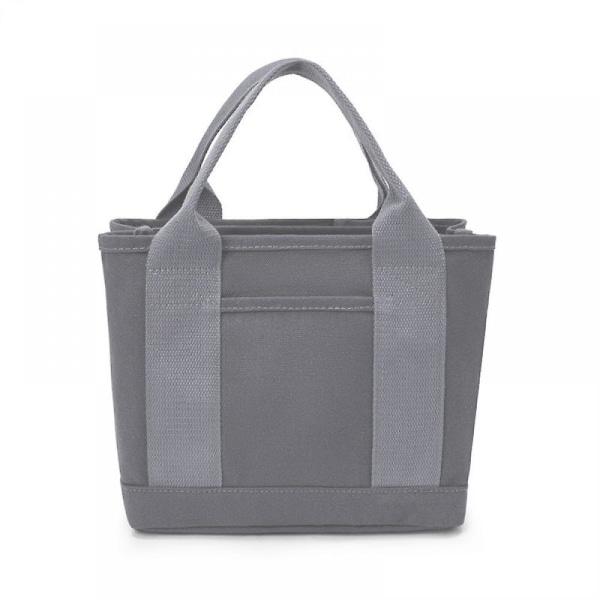 Lounaslaukku Japanilaistyylinen Bento-lounaslaukut Termolukku Käsilaukku Canvas-ostoskassi A916-335 grey