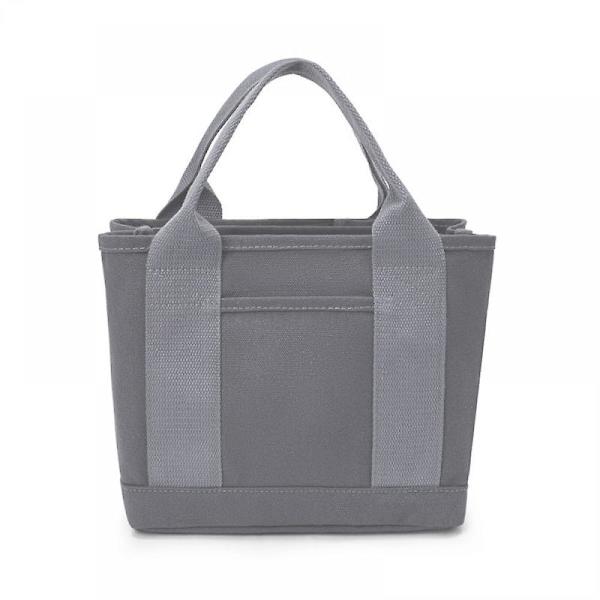 Lunch Bag Japansk stil Bento Lunch Carry Bags Termisk Lunch Tote Handväska Canvas Shopping Bag A916-335 grey