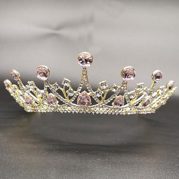 Kronpryd Bröllop Tillbehör Enkel Legering Diamanter Brudklänning Smycken Pink