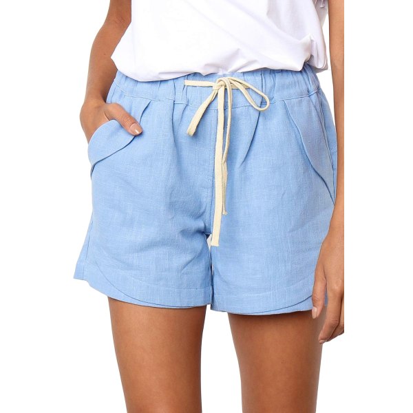 Damshorts i boxarstil, avslappnade, sommar 2023 Apricot 5XL