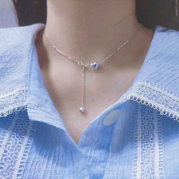 Halsbandshjärta Stud Choker Mode Smycken Ac5107