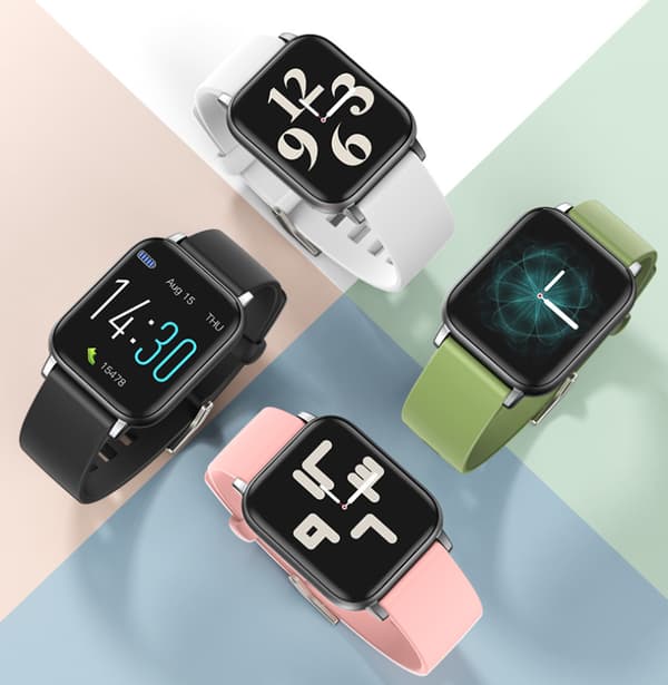 Smartwatch, Puls Søvn Fitness Termometer Skridt Bluetooth Ur (Orange)