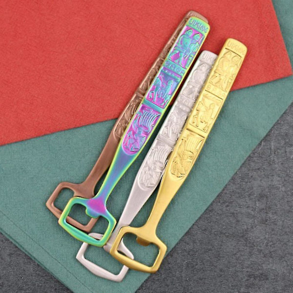 Handsmidd Rostfritt Stål Ölflasköppnare Kreativ Design