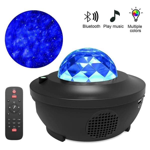 Sort Stjernehimmel Projektor, Galaxy LED Loftprojektor Lampe