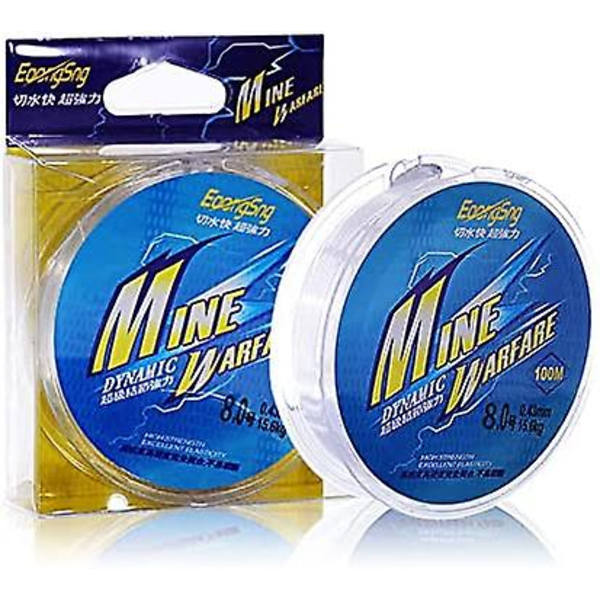 Nylon Fiskesnor, 100 Meter Nylon Monofilament Fiskesnor, Ca. 0,4 Mm I Diameter Klar Nylon Tråd Fiskesnor