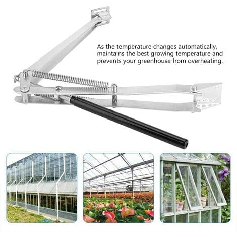 Automatisk vindusåpner - Solvarmefølsom automatisk termo for drivhusventilasjon Automatisk ventilasjon åpen til