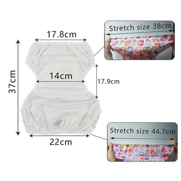 Simblöjor, snygg passform för blöjor Premiumkvalitet för miljövänliga baby shower Bekväm och hygienisk baby baddräkt