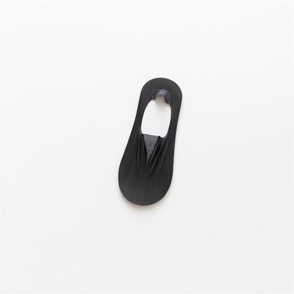Matala suu huomaamattomat sukat naisten silikoniset liukumattomat sukat Black 5pcs