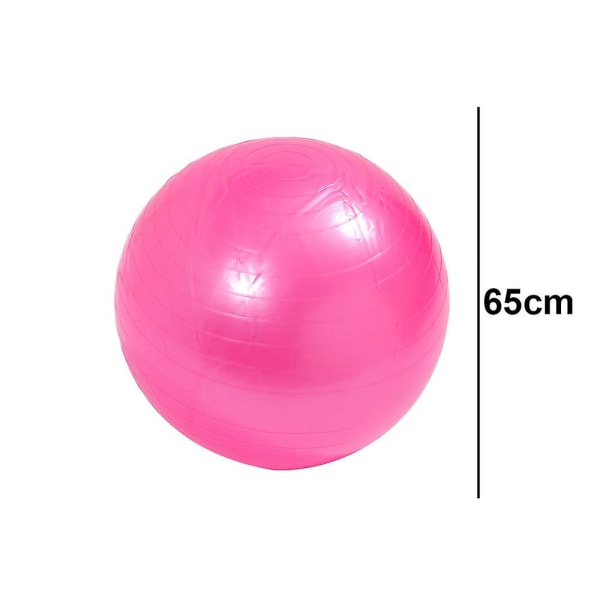 Tasapainopallo kuntoiluun, vakauttamiseen, joogaharjoitteluun ja pilatesharjoitteluun kotona tai toimistossa Pink 65Cm