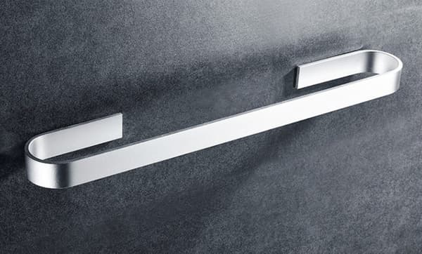 Solid Thicken Silver Selvklæbende Håndklædeholder Rum Aluminium Rustfri Håndklædeholder Vægmonteret —40cmSølv,