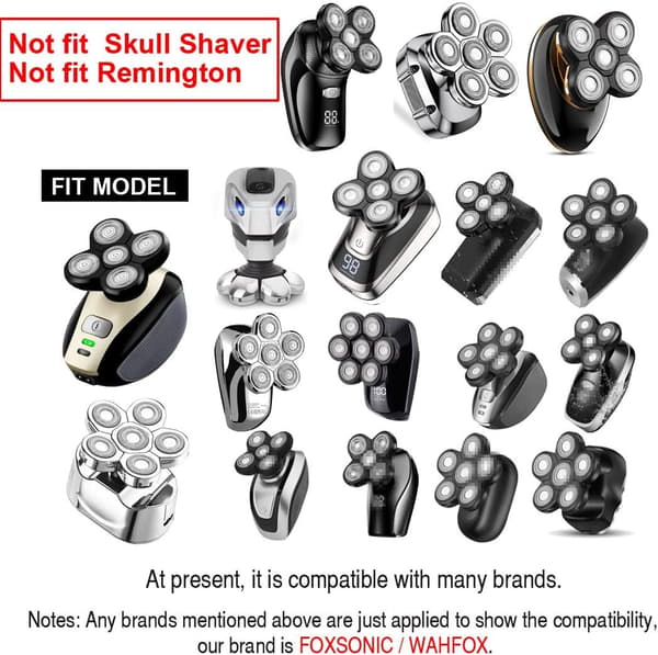 Erstatningshoved til elektrisk shaver med 6 blade 6-bladet shavererstatning