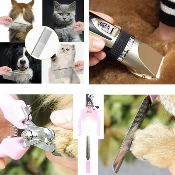 Koiran kissanleikkuri, koiran kynsileikkuri, lemmikkileikkuri, [USB liitin] Ammattimainen lemmikkien trimmaus, hiljainen ladattava johdoton irrotuslaite