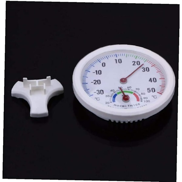 Mini klockformad skaltermometer hygrometer för väggmontering inomhus temperaturmätningsverktyg