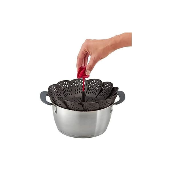 Ingenio dampkurv, silikone, sort, 26 x 15,2 x 9,3 cm