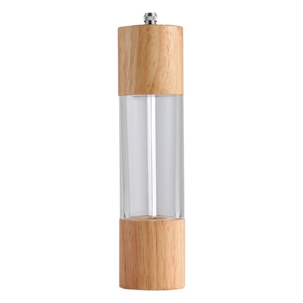 Manual Pepper Mill Wooden Coffee Grinder (8 inch primary color bubble pack),