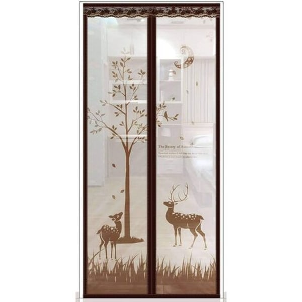 Myggnät med automatisk stängning, magnetiskt, 110x210cm (43x83 tum)