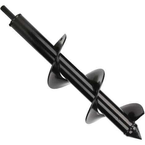 Jordbor, sekskantet skaft rustfrit stål, termisk jordbor (Dia: 8cm L: 30cm)