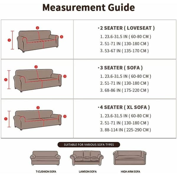 Stretch Sofa Cover Universal Elastisk Sofa Cover Fitted Sofa Protector (Mørk Grå, 2 Seater)