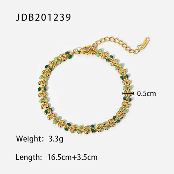 Armband Provmodell Daglig Outfit Metalliskt Element B1460