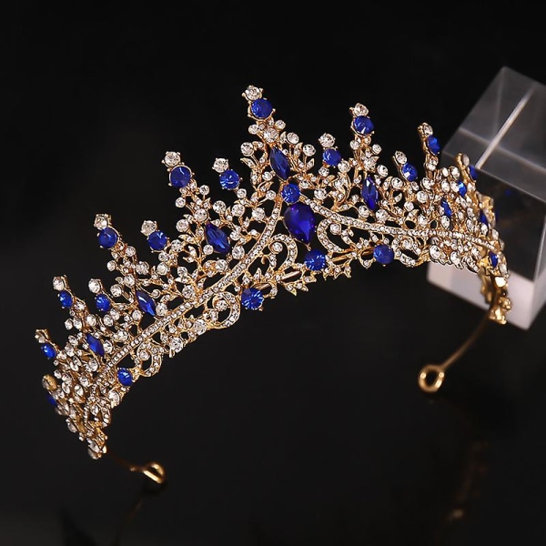 Krone Tiara Hårbånd Kvinders Rhinestone Bryllup Pageant Hårstyling Kroner Prom Hårtilbehør