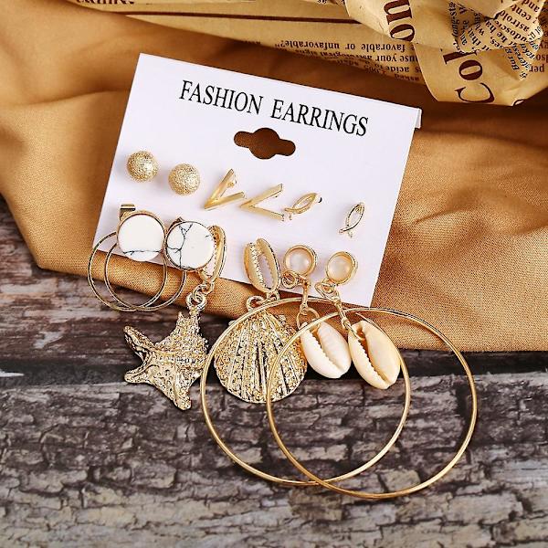 Örhängen Set Blomma Stud Fashion Smycken  B1961 SJ25265