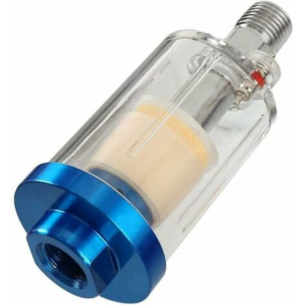 1/4\" Luftkompressor Vannseparator, Mini Luftfilter Separator for Malingssprøyte Kompressor og Andre Luftverktøy (A)，På