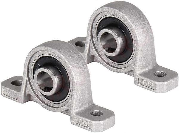 Sarja 4 laakeria, sinkki, 10 mm, hopeanvärinen