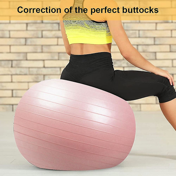 Träningsboll - Balans Yoga Boll För Träning, Stabilitet Förlossningsboll För Graviditet Pink 65CM