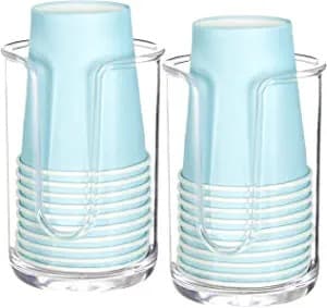 Plastik Papirkop Holder Til Badeværelsesbordplade Lille