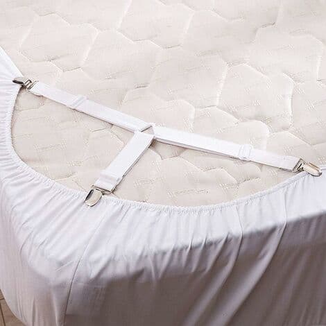 Lakenstropper Tilpasset Laken Slips Trekant Elastisk Madrassstropp Justerbar Lakenstrammer Stropper Madrassstropp 4 Stk