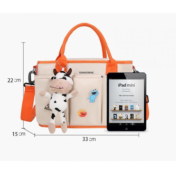 Bleieveske, Mamma & Pappa Reise Skulder Messenger Bag, Multifunksjonell Babyveske For Gutter & Jenter A916-618 beige