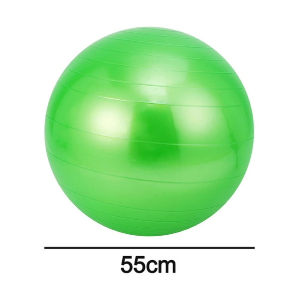 Uppblåsbar Fitnessboll, Yogaboll för Fitness, Stabilitetsträning Green 55Cm